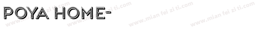 POYA HOME字体转换